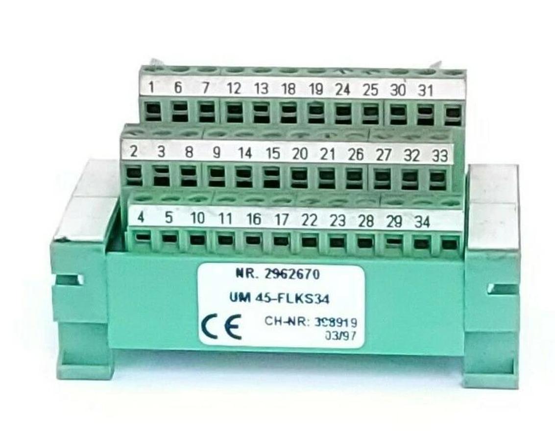 Used PHOENIX CONTACT UM 45-FLKS34 VARIOFACE MODULE NR. 2962670
