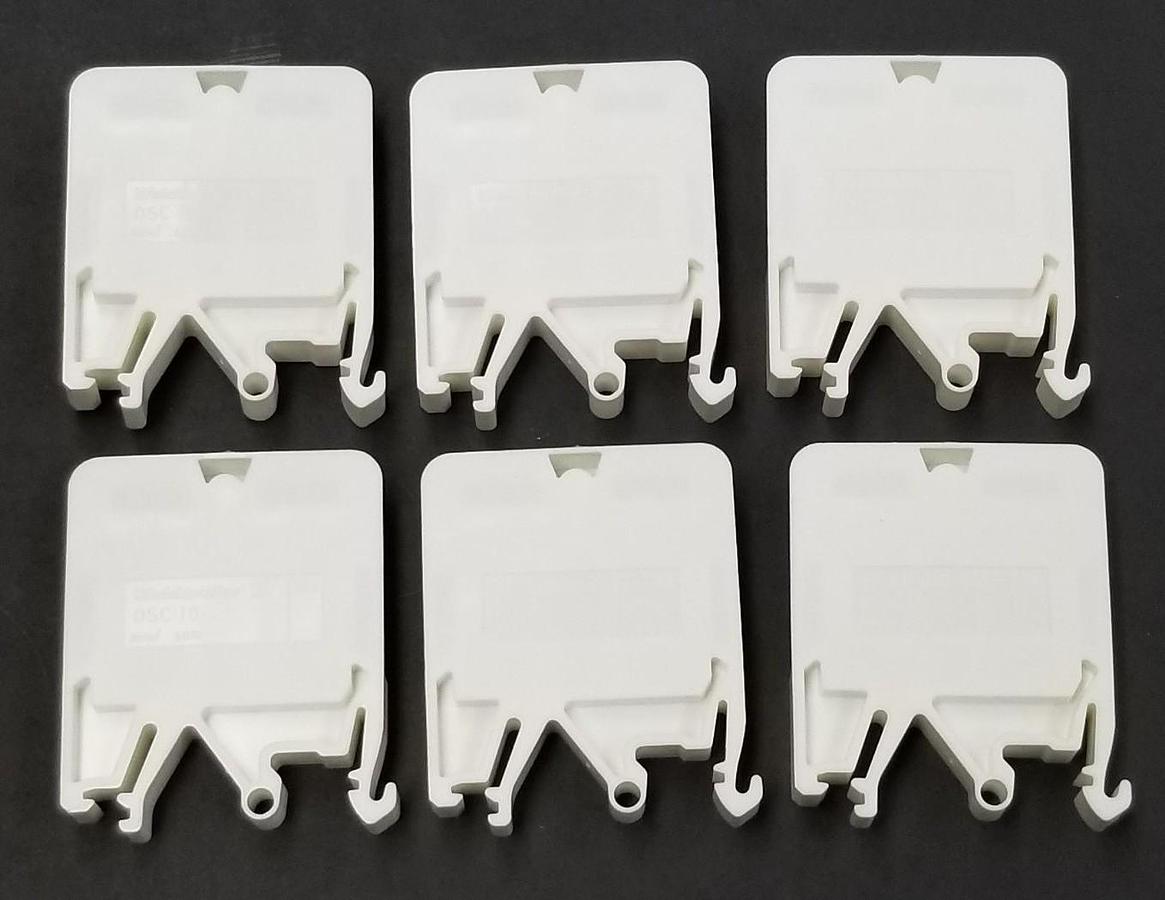 Used LOT OF 6 NEW WEIDMULLER OSC-10 TERMINAL BLOCKS 7914840000, 600V, 10MM^2, OSC10