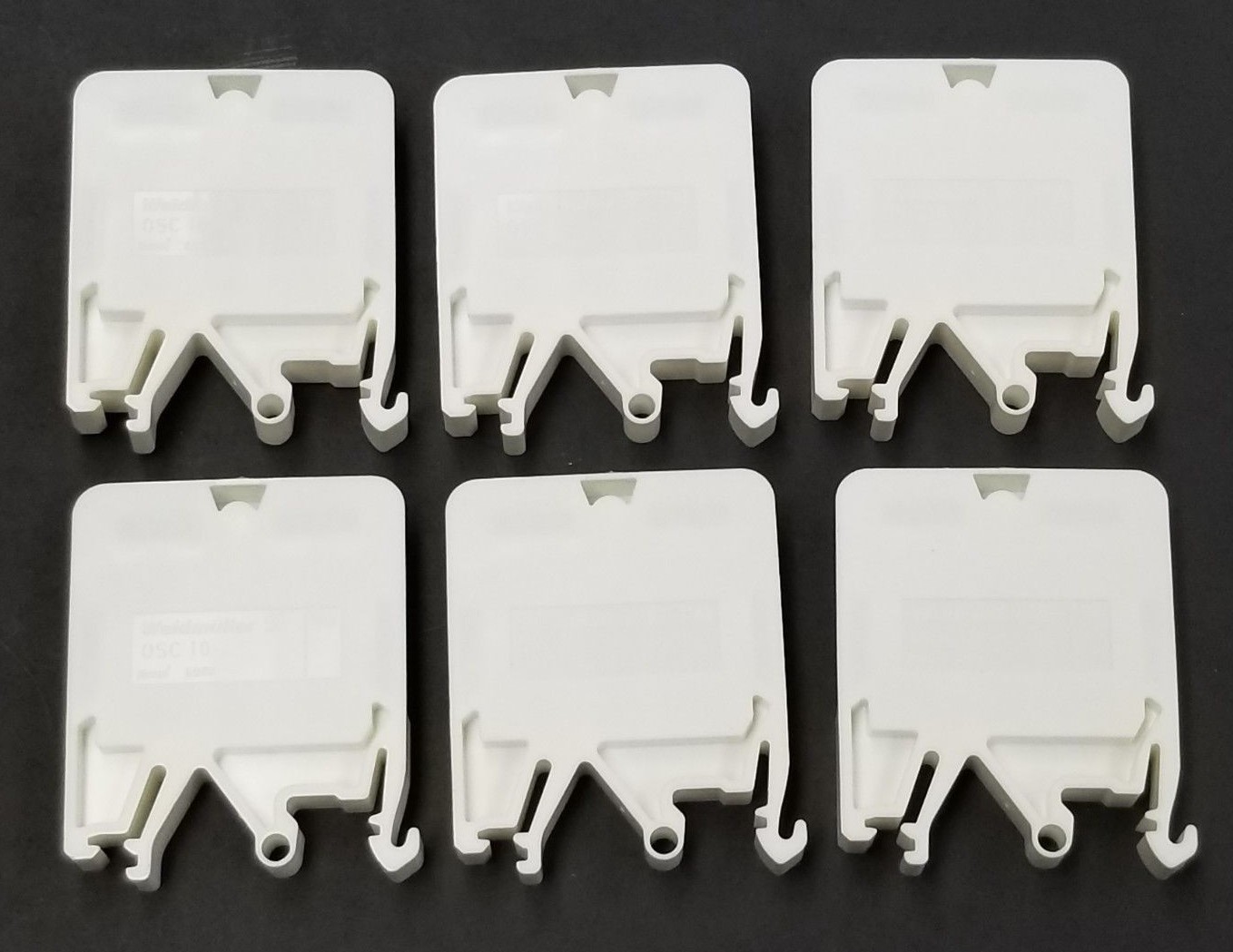 Used LOT OF 6 NEW WEIDMULLER OSC-10 TERMINAL BLOCKS 7914840000, 600V, 10MM^2, OSC10