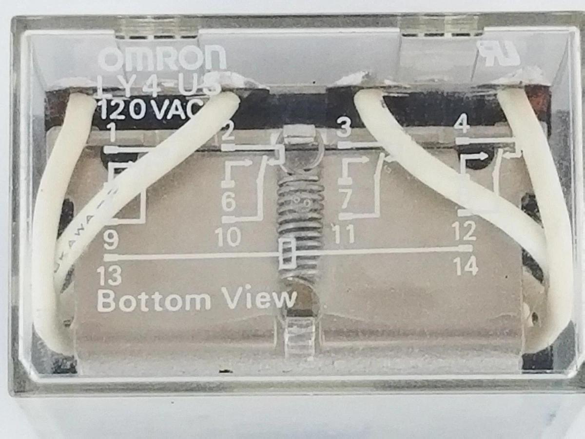 Used OMRON LY4-US RELAY LY-US-120VAC