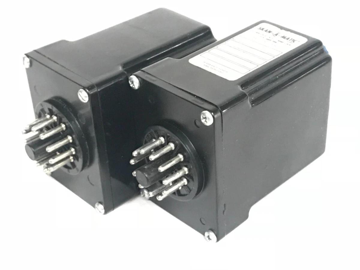 Used LOT OF 2 SKAN-A-MATIC R46151 PHOTOELECTRIC RELAYS 115VAC