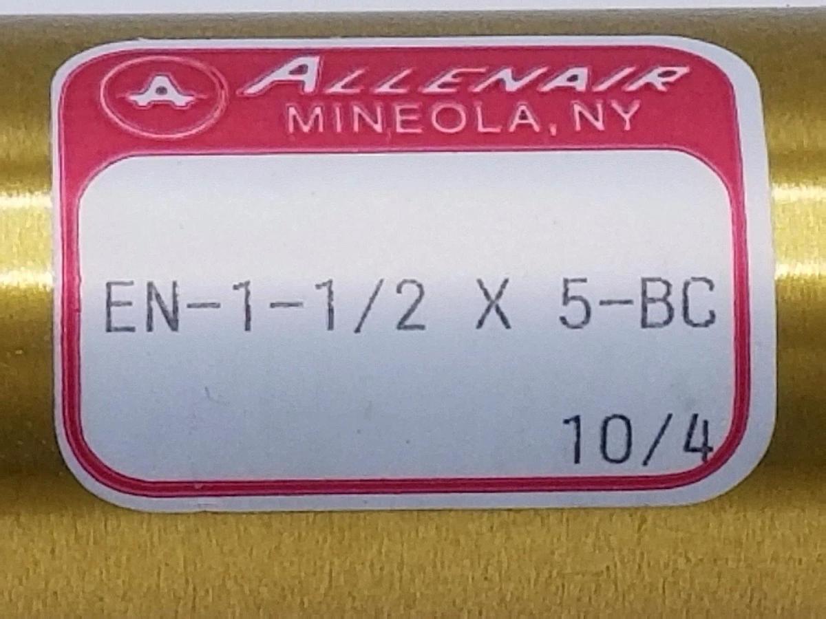 Used NIB ALLENAIR EN-1-1/2 X 5-BC PNEUMATIC CYLINDER