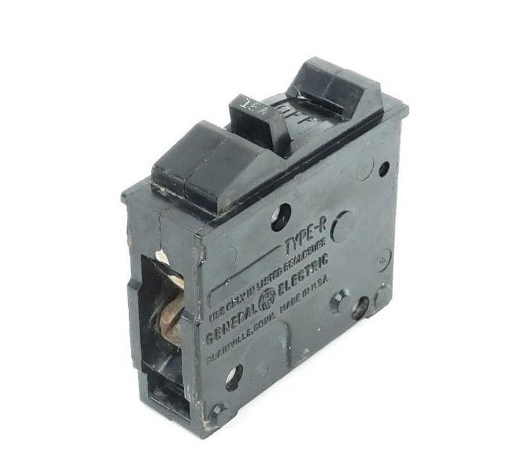 Used GENERAL ELECTRIC TYPE R CIRCUIT BREAKER, 15 AMP