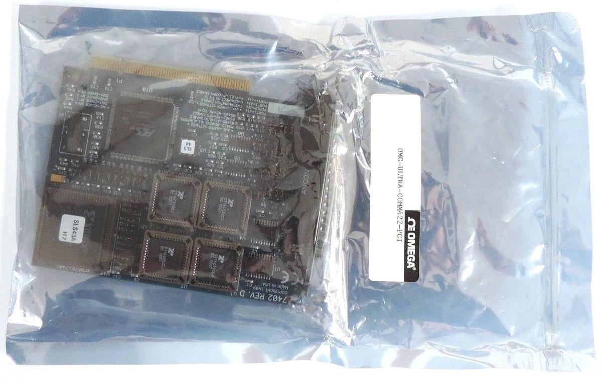 Used NIB OMEGA OMG-ULTRA-COMM422-PCI AUTOMATIC FOUR POINT PCI RS-422/485 INTERFACE