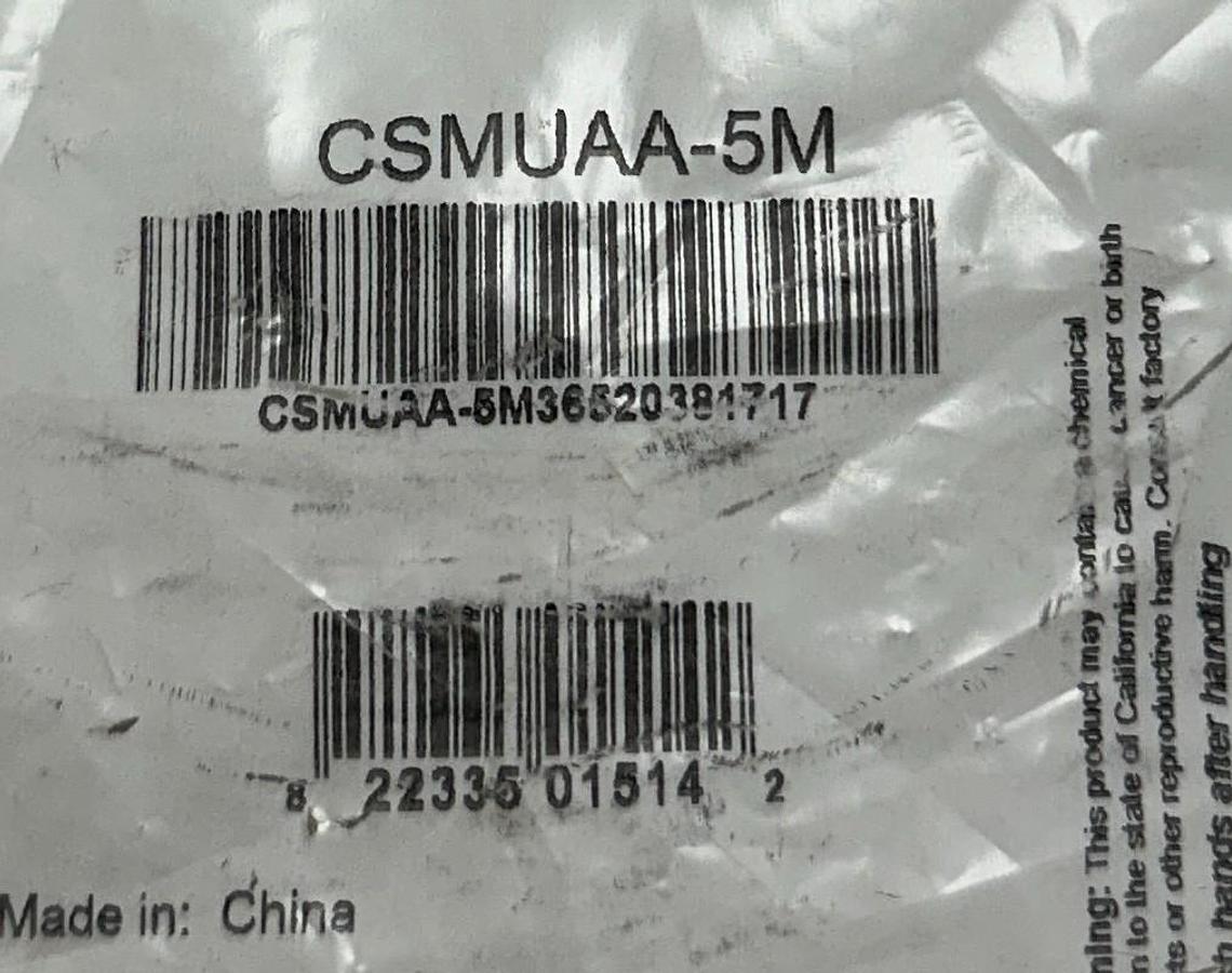 Used 2 L-COM PREMIUM USB CABLES CSMUAB-3M / CSMUAA-5M TYPE A-B / A-A 3M/5M NSMP
