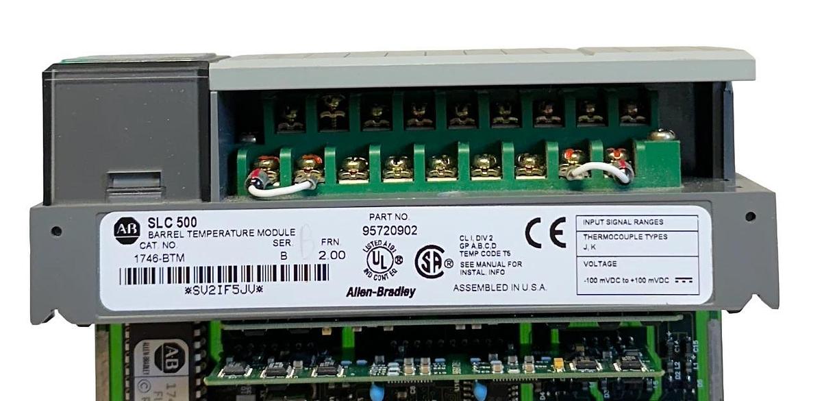 Used ALLEN BRADLEY 1746-BTM /B SLC 500 BARREL TEMPERATURE MODULE 95720902 USNP