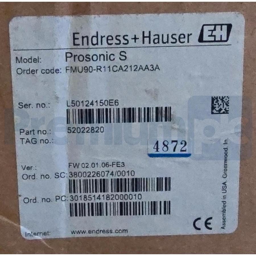 Endress+Hauser FMU90-R11CA212AA3A Prosonic S Ultrasonic Level Transmitter NSMP