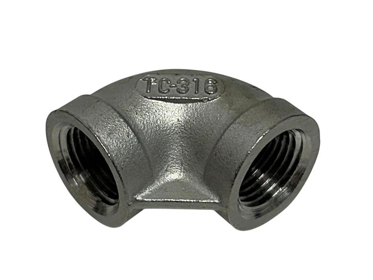 Used 14 UNBRANDED TC-304 / TC-316 / 1/2-150 / G-NPT THREADED ELBOW FITTINGS NSNP