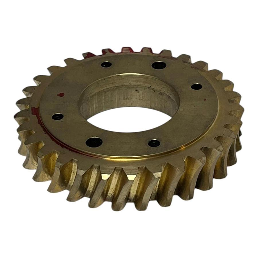 New Surplus Brass Helical Spur Gear V75980 199279 Industrial Replacement