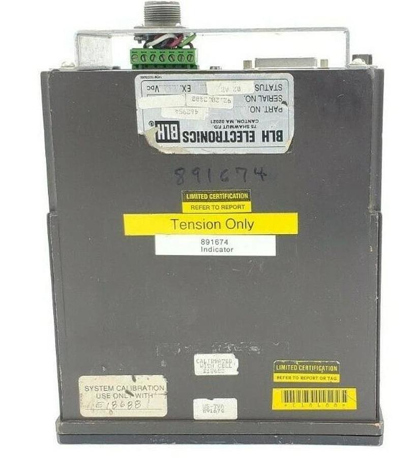 Used BLH ELECTRONICS 462954 LCI WEIGHT INDICATOR 891674 (FOR USE WITH E18688)