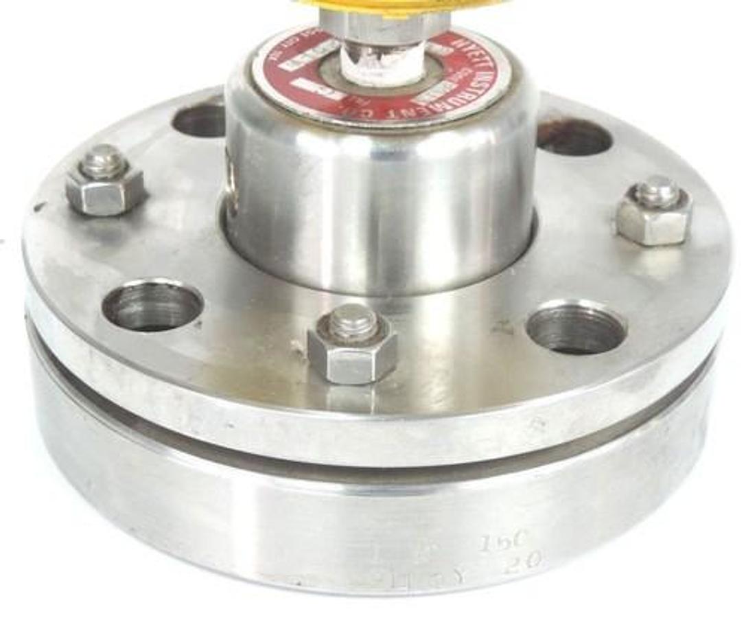 Used HELICOID M4J1F1A2Y0000 GAUGE 0-150 PSI W/ HYETT TYYPE 25FW DIAPHRAGM FLANGE