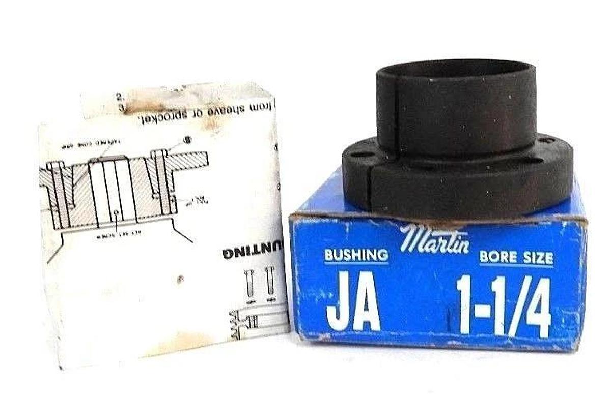 Used NEW MARTIN JA-1-1/4 BUSHING 1/4IN BORE JA114