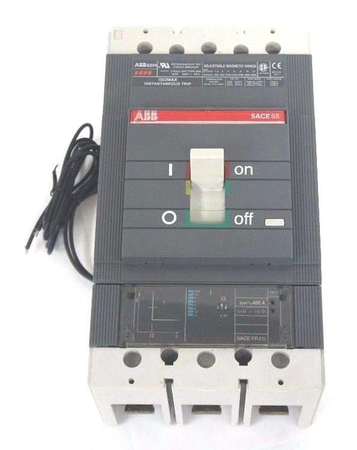 Used NIB ABB S5H400MWS4W MCP S5H 400A 3P I ST WELDING CIRCUIT BREAKER