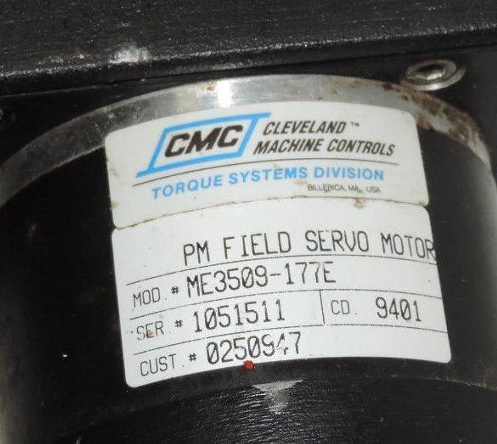 Used MARKEM IMAJE 9840 HD ROTARY PRINTER PRINT HEAD CODER W/ ME3509-177E SERVO MOTOR