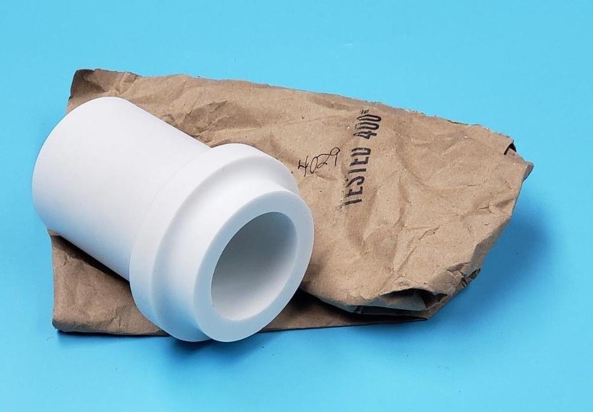 Used GENERIC 3164029 CERAMIC BUSHING, 2" ID X 3" OD X 4.5" LENGTH, TESTED 400#