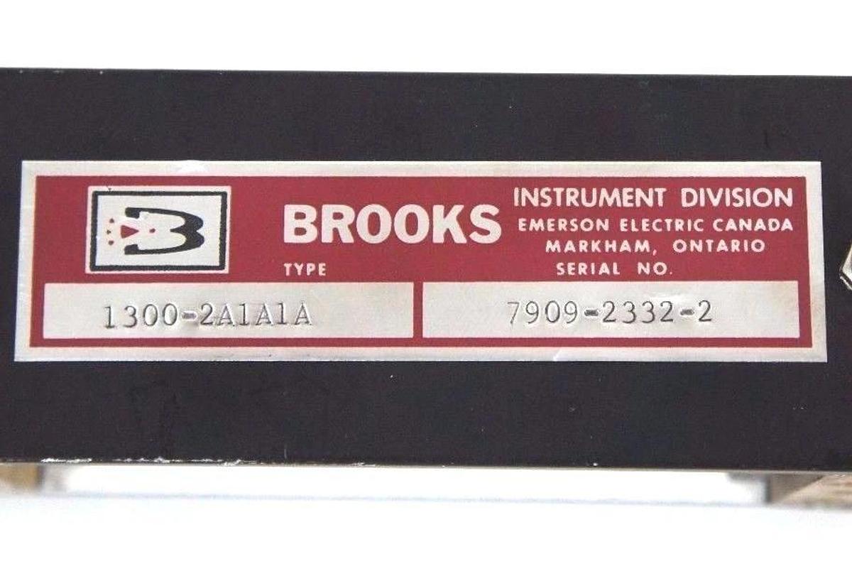 Used EMERSON BROOKS TYPE 1300-2A1A1A FLOW METER 0-6.5 GPM, 13002A1A1A