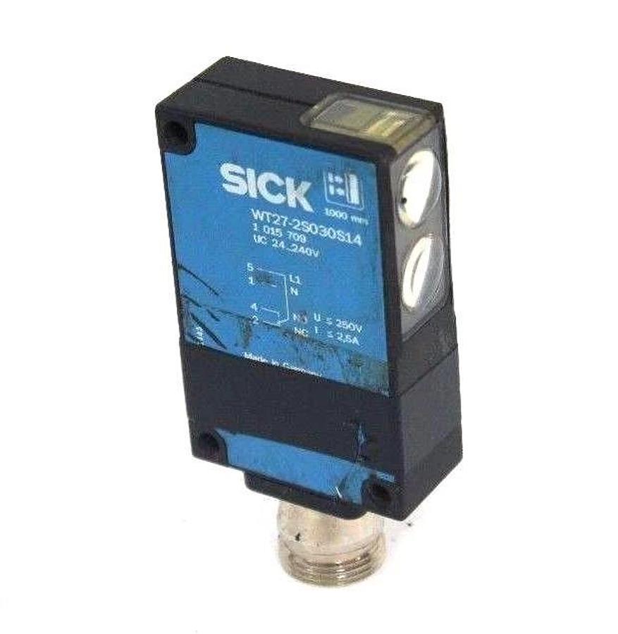 Used SICK WT27-2S030S14 LASER SENSOR 24...240V, WT272S030S14, 1 015 709