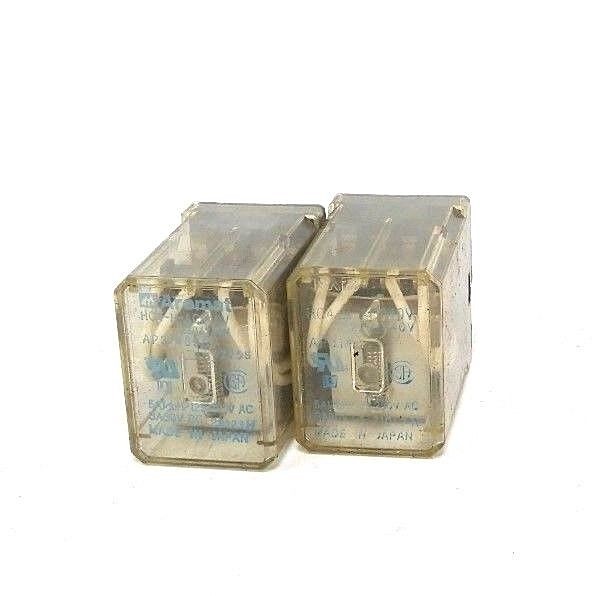 Used LOT OF 2 AROMAT HC4-H-AC240V RELAYS HC4HAC240V