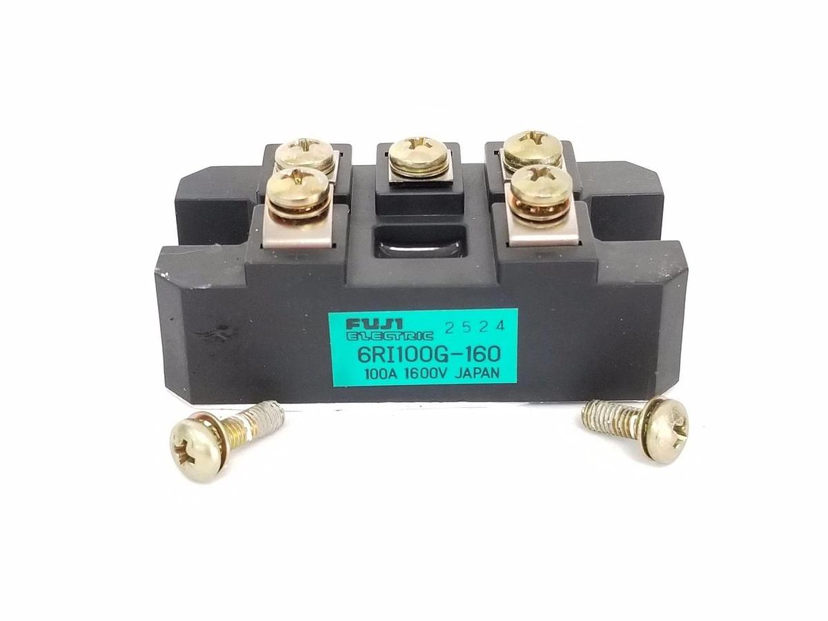 Used FUJI ELECTRIC 6RI100G-160 POWER DIODE MODULE 100AMP, 1600V GLASS PASSIVATION