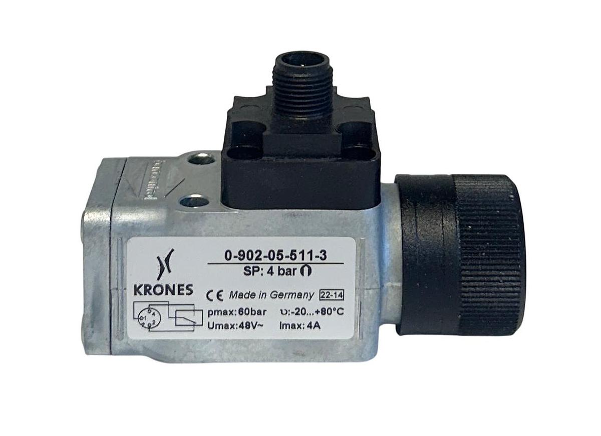 Used KRONES 0-902-05-511-3 / 0902055113 PRESSURE SWITCH 48V 4A MANOMETRIC 60BAR NSMP