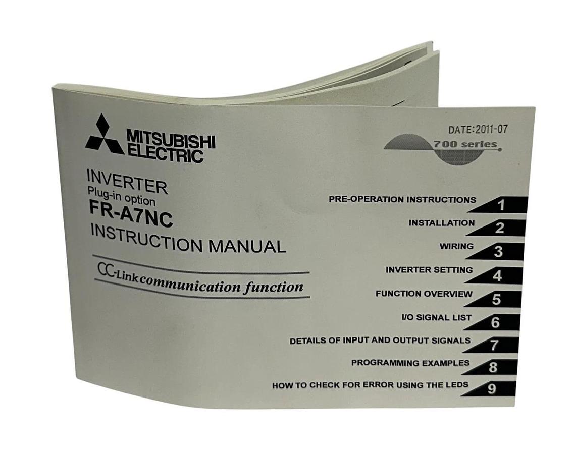 MITSUBISHI FR-A7NC / FRA7NC INVERTER PLUG-IN CC-Link OPTION COMM MODULE NSMP