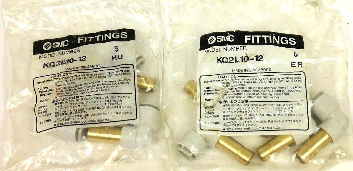 Used LOT OF 10 NEW SMC KQ2L10-12 REDUCER PLUG-IN FITTINGS KQ2L1012