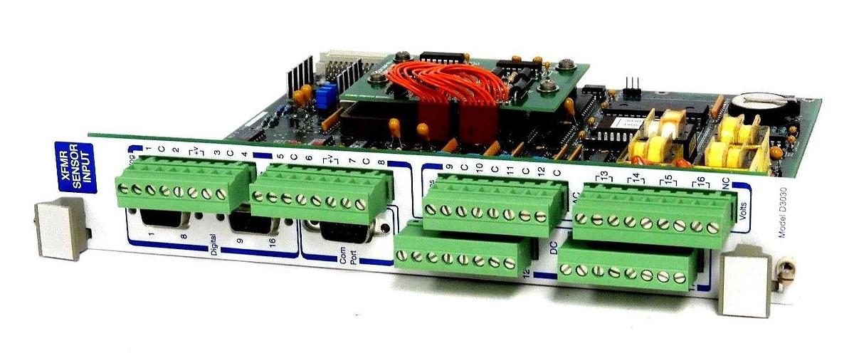 Used GE SYPROTEC 15302 REV. D SENSOR INPUT XFMR BOARD W/ ASSY. 20126MP REV. A SWITCH