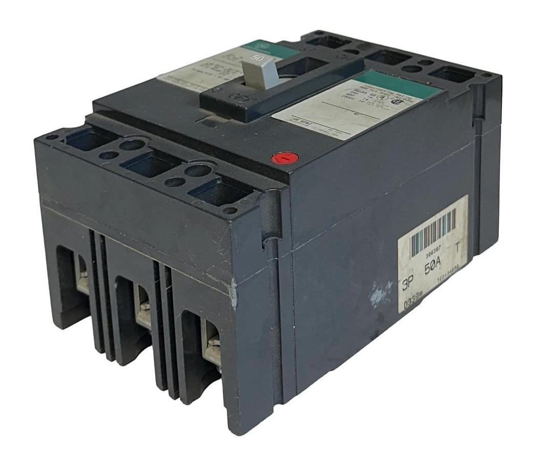 GENERAL ELECTRIC TED134050 INDUSTRIAL CIRCUIT BREAKER 50A 480VAC 250VDC 3P NSNP