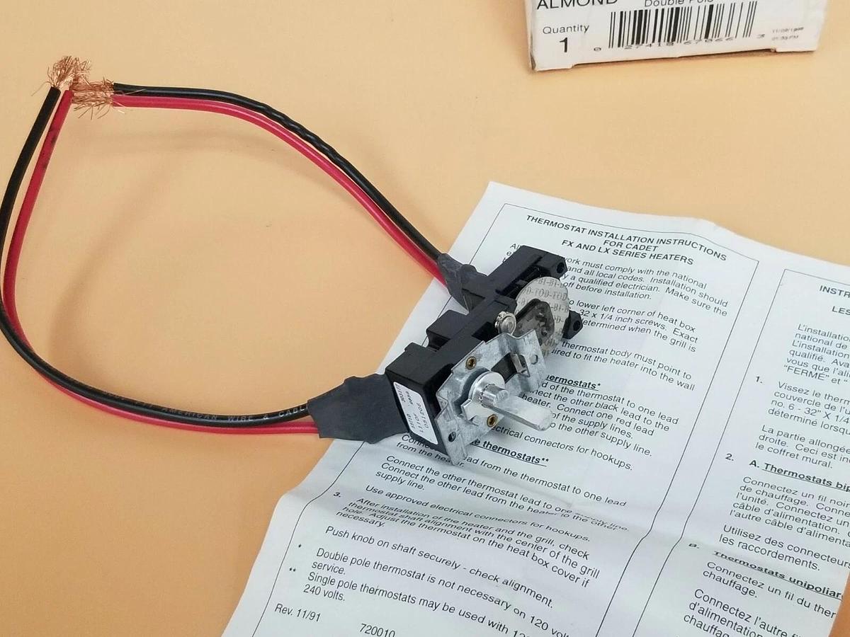 Used NIB CADET 67066 MODEL XLT2 FIELD MOUNT THERMOSTAT, DOUBLE POLE, 67066XLT2
