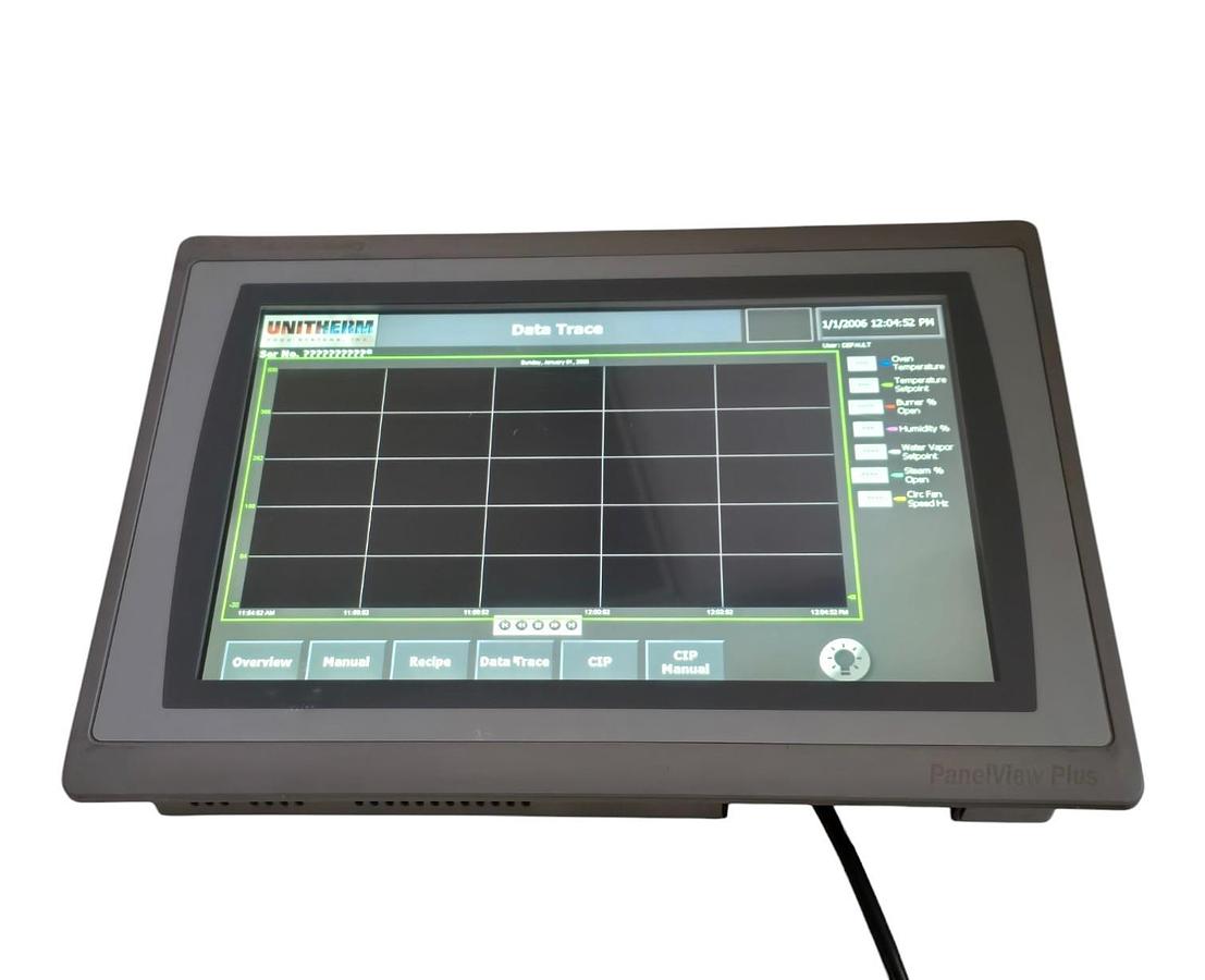 Used ALLEN BRADLEY 2711P-T12W21D8S /B PanelView Plus 7 1200 TERMINAL UNITHERM OVEN