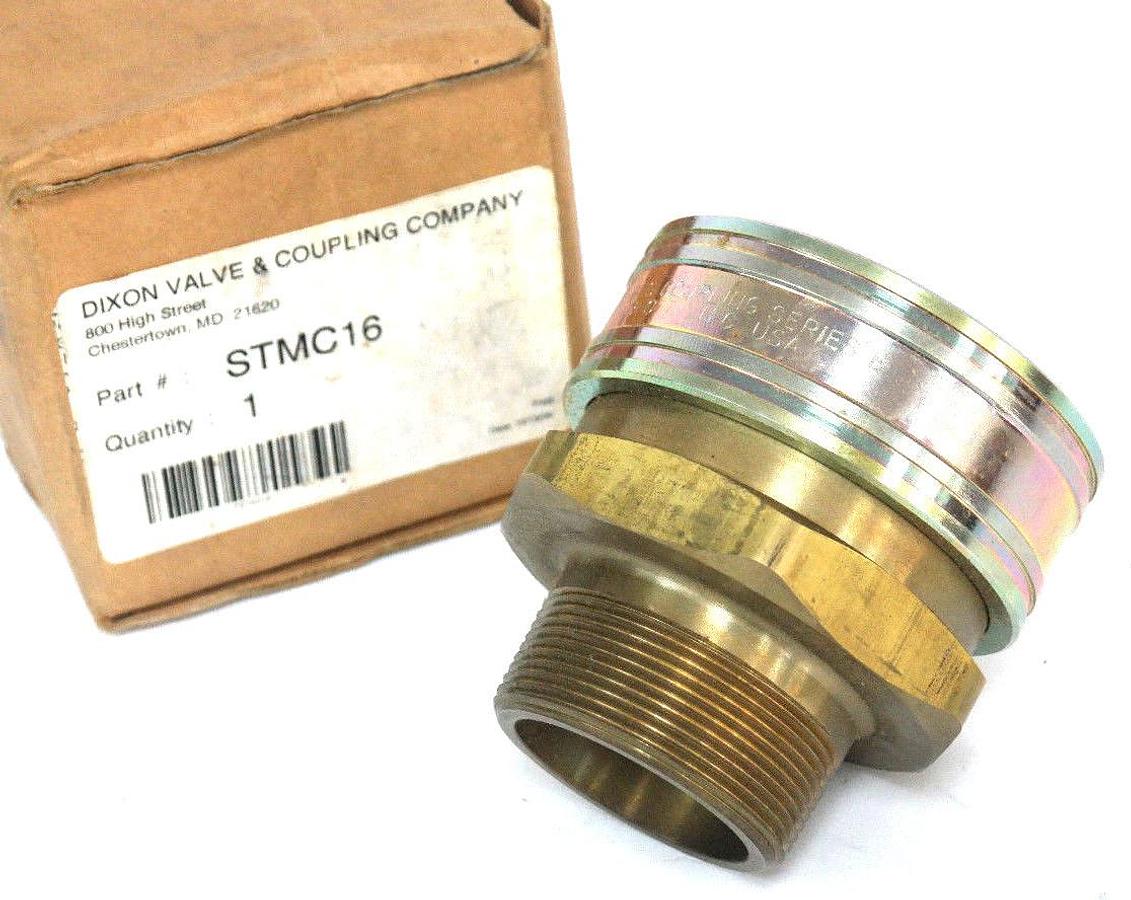 Used NEW DIXON STMC16 STRAIGHT THROUGH INTERCHANGE MALE COUPLER 2" NPT