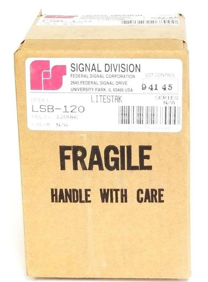 FACTORY SEALED FEDERAL SIGNAL LSB-120 LITESTAK BASE 120VAC, LSB120