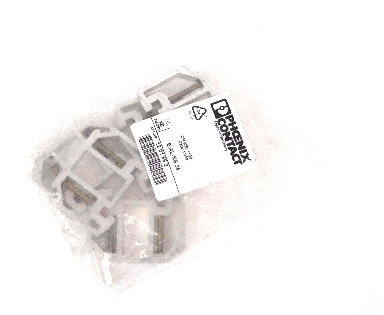 BAG OF 5 NEW PHOENIX CONTACT E/AL-NS 35 END CLAMPS ART-NR: 1201662