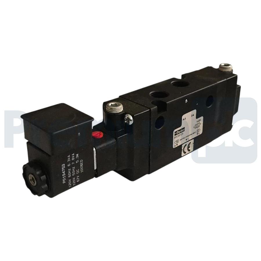 Parker B5C00124 B5 Series Pneumatic Solenoid Valve 4-Way 2-Pos 1/4"NPT 120V NSNP