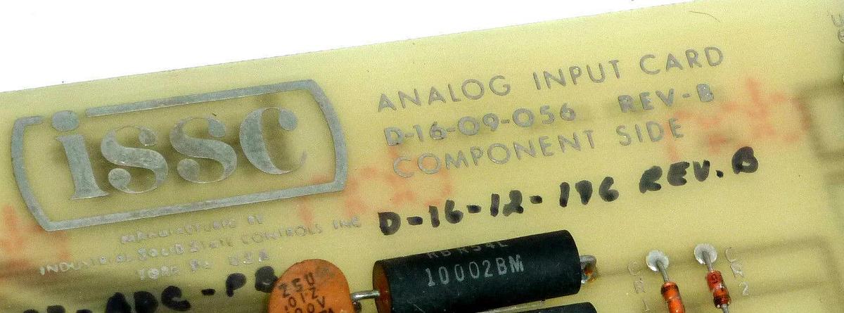 Used ISSC 337-ADC ANALOG INPUT MODULE INPUT CARD 0-16-09-056 337ADC 01609056 USED
