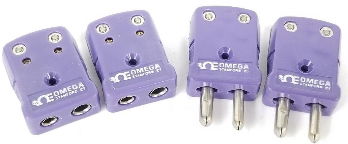 2 NEW SETS OF OMEGA 310 PURPLE MALE & FEMALE PLUGS