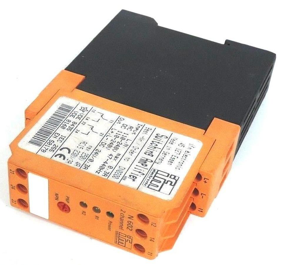 Used IFM EFECTOR DN0200 SWITCHING AMPLIFIER 2 CHANNEL