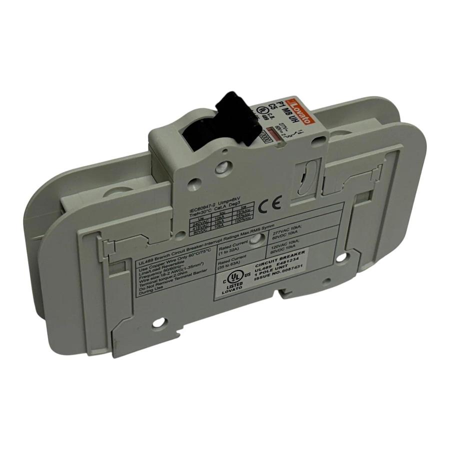 Lovato P1 MB UH C5 Miniature Circuit Breaker 1 Pole 5A C Curve UL 489 New