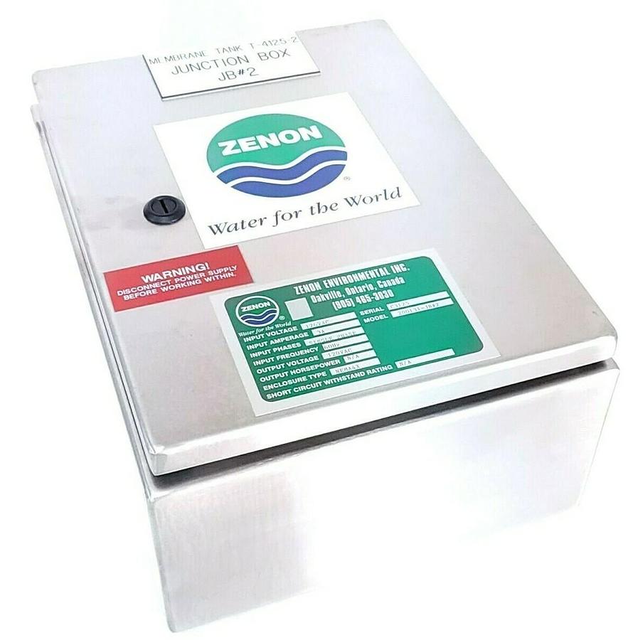 NEW ZENON ENVIRONMENTAL 200131-JB#2 ENCLOSURE TYPE NEMA4X 120VAC 3A