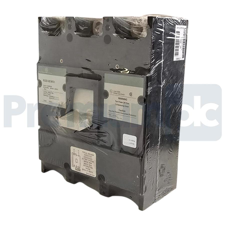 GE TJJ436Y400 400A 600V 3-Pole J600 Line Molded Case Circuit Breaker Switch NSNP