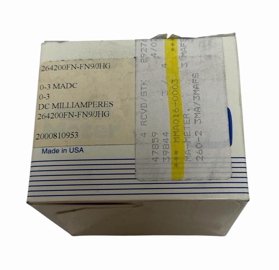 Used NIB YOKOGAWA 264200FN-FN9/JHG PANEL METER 0-3MADC/0-3