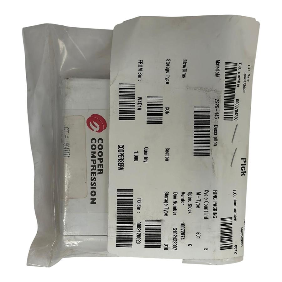 Cooper Z926-145 Piston Rod Packing Ring Set New Surplus Factory Sealed 926-145