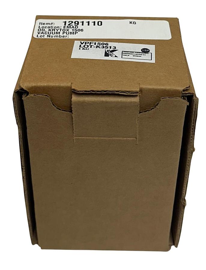 Used KRYTOX VPF 1506 / VPF1506 OEM OIL FOR VACUUM PUMPS 1KG BOTTLE CLEAR NSMP