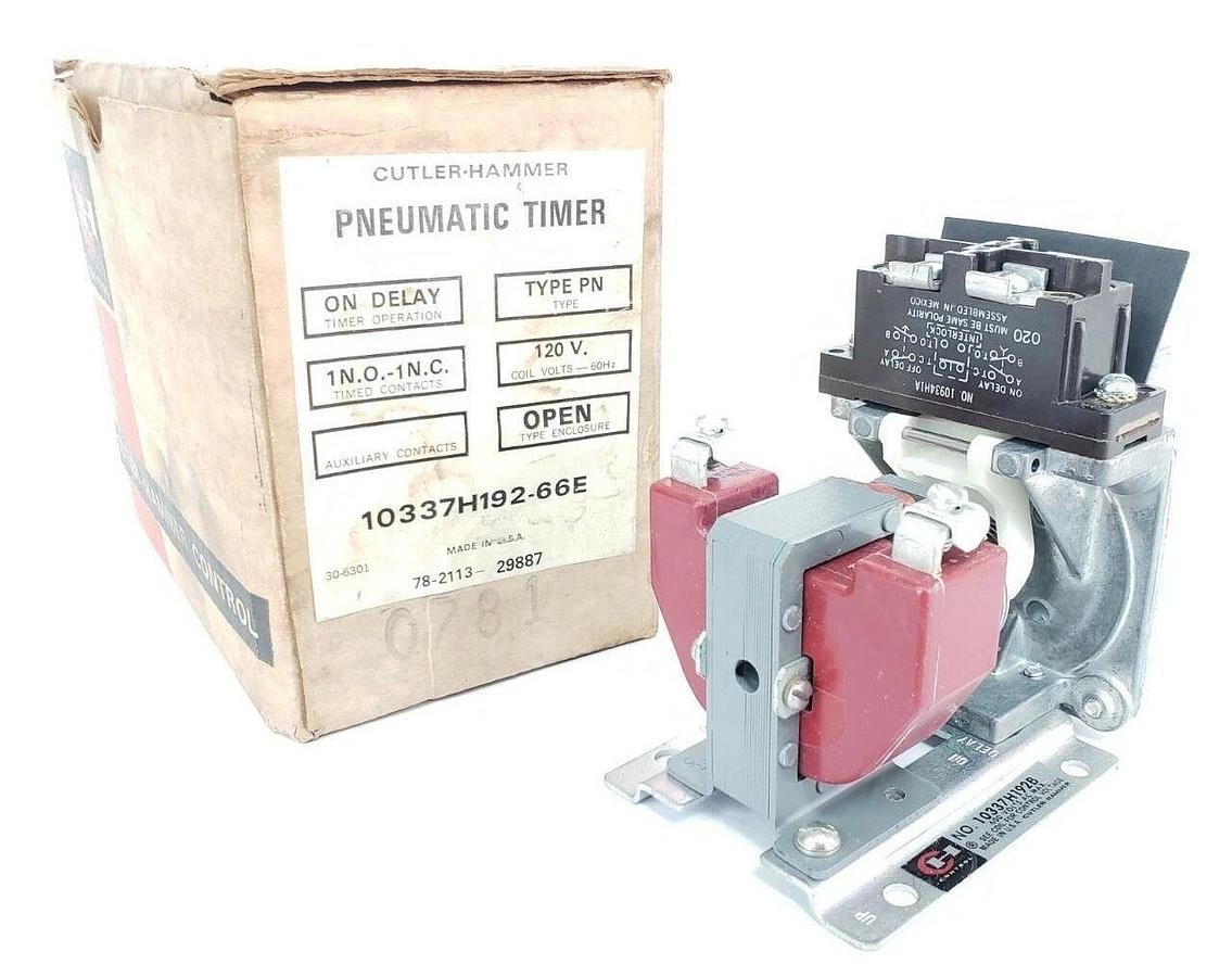 Used NIB CUTLER-HAMMER 10337H192-66E TYPE PN PNEUMATIC TIMER 10337H19266E