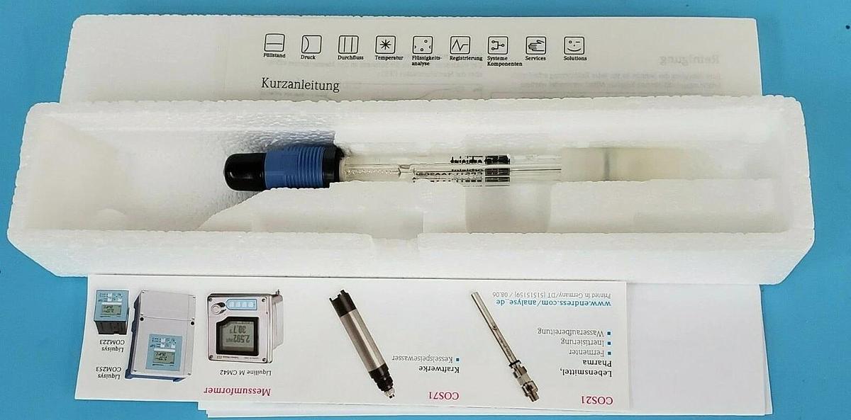 Used NIB ENDRESS + HAUSER CPS11-1AA2GSA PH ELECTRODE 50029809 CPS111AA2GSA