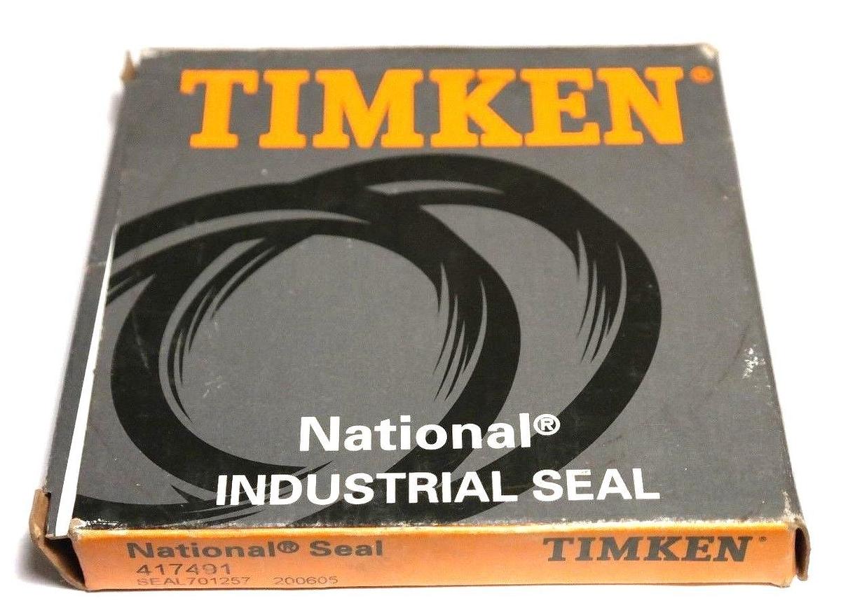 Used NIB NATIONAL SEAL TIMKEN 417491 OIL SEAL 3.312" X 4.376" X 0.5", 701257, 200605