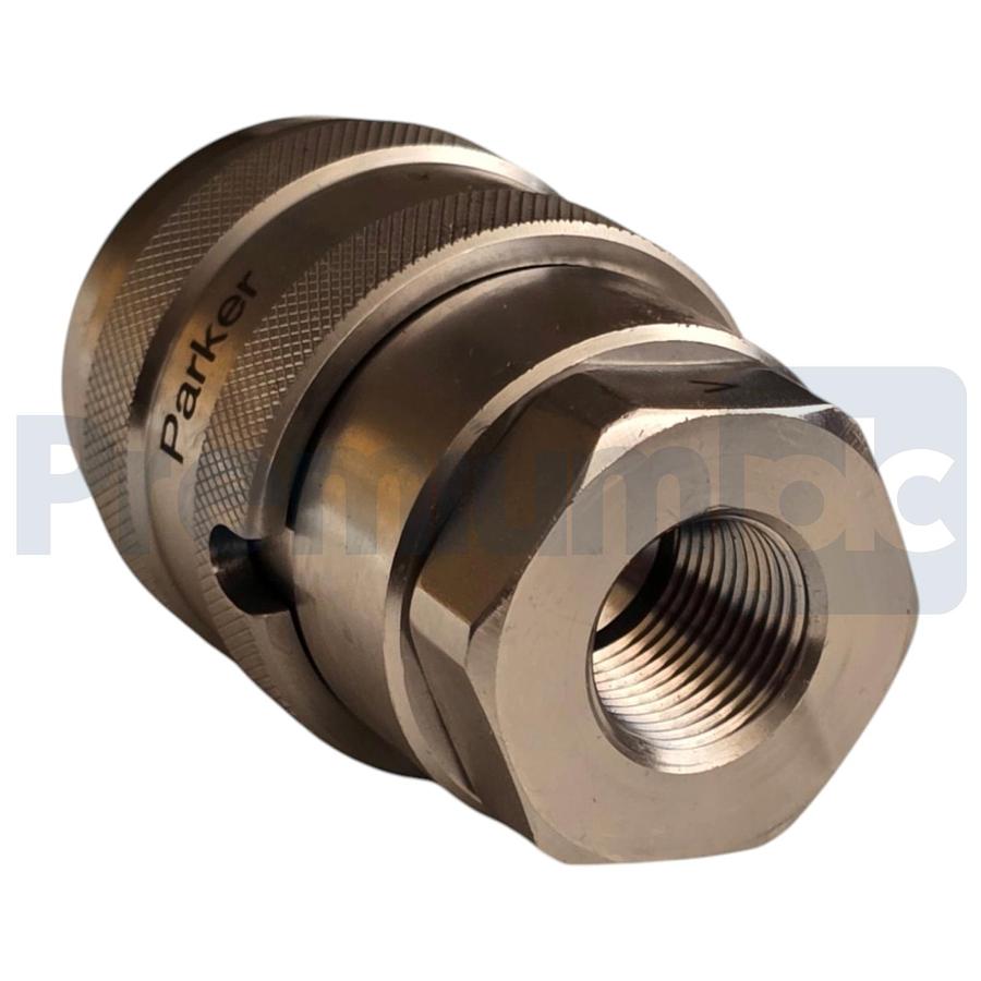 Used Parker SH71-3C6-6FVSL Snap-tite 71 High-Pressure S/S Female Quick Coupler 3/8-18