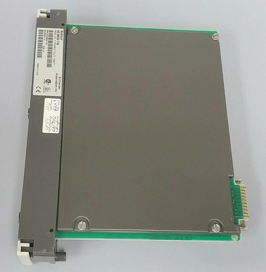 Used MODICON AS-B804-116 OUTPUT MODULE 800 I/O 115VAC OUT 16PT R/N: H