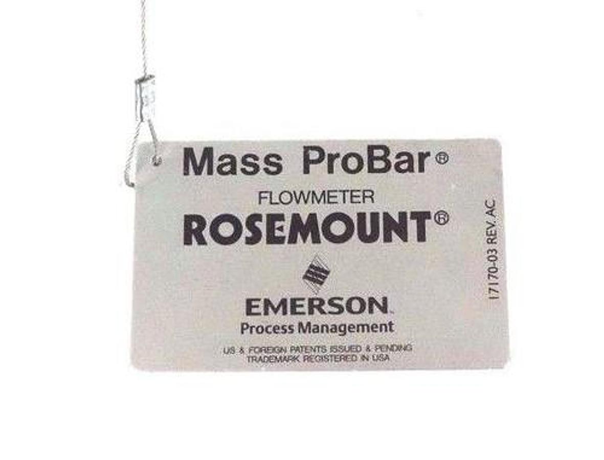 Used ROSEMOUNT MBR25S MASS PROBAR TRANSMITTER W/ MODEL 79 CONNECTION HEAD