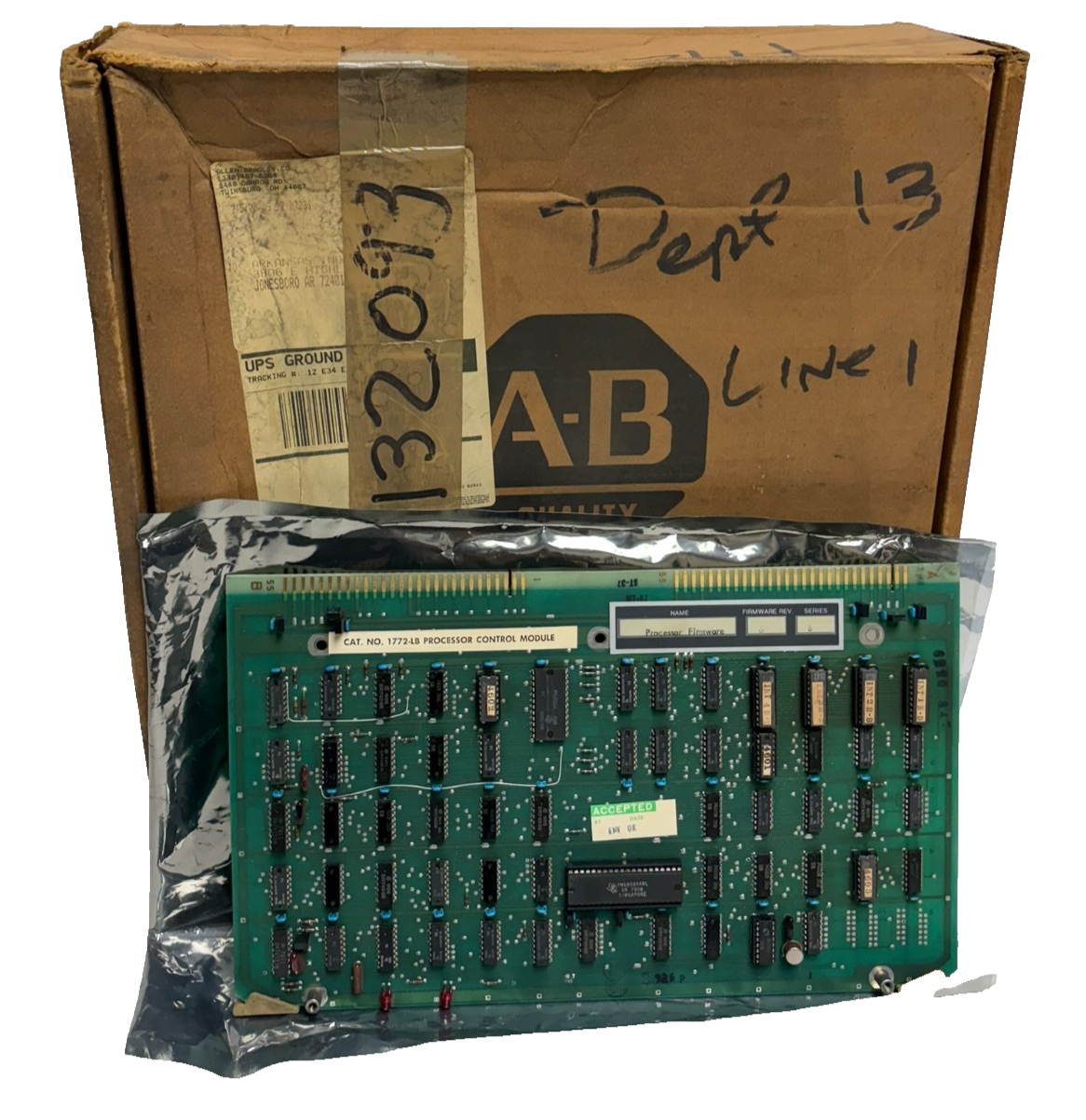 Used Allen-Bradley 1772-LB PLC-2/30 Processor Control Module Series B Rev 6 New